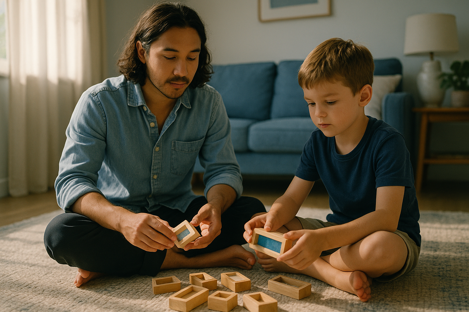 EVSS practitioner working with a child