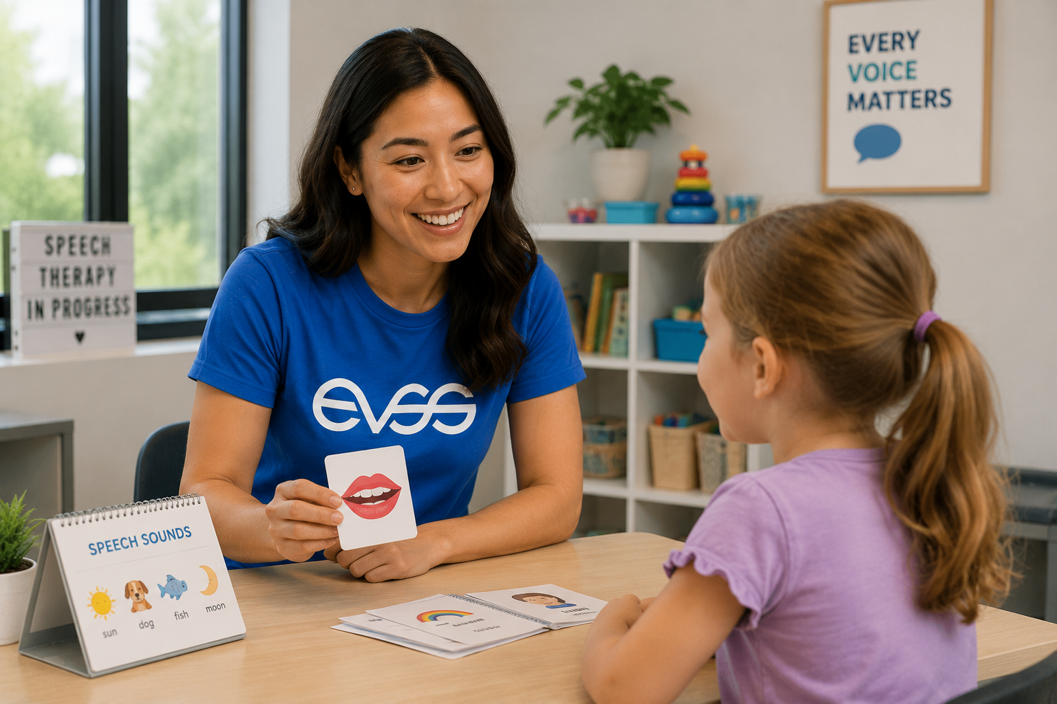 Speech therapy session